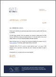 承認書(APPROVAL LETTER)株式会社谷川金属